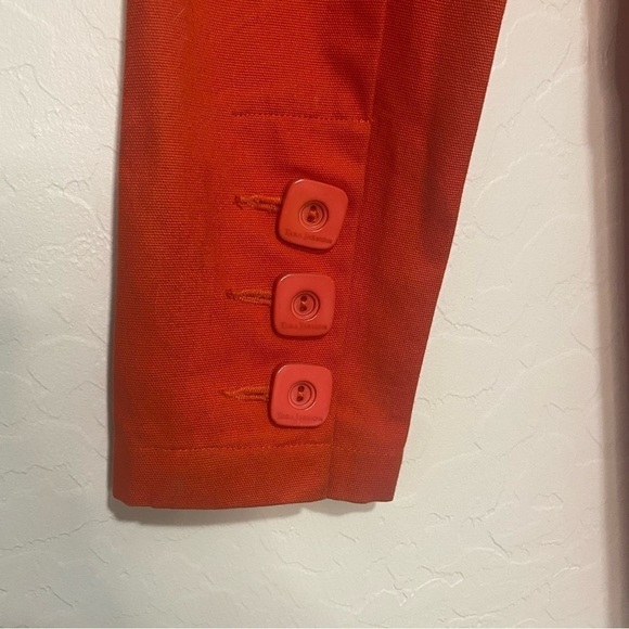 Tara Jarmon for Target red orange mod trench coat Size M - Picture 7 of 10